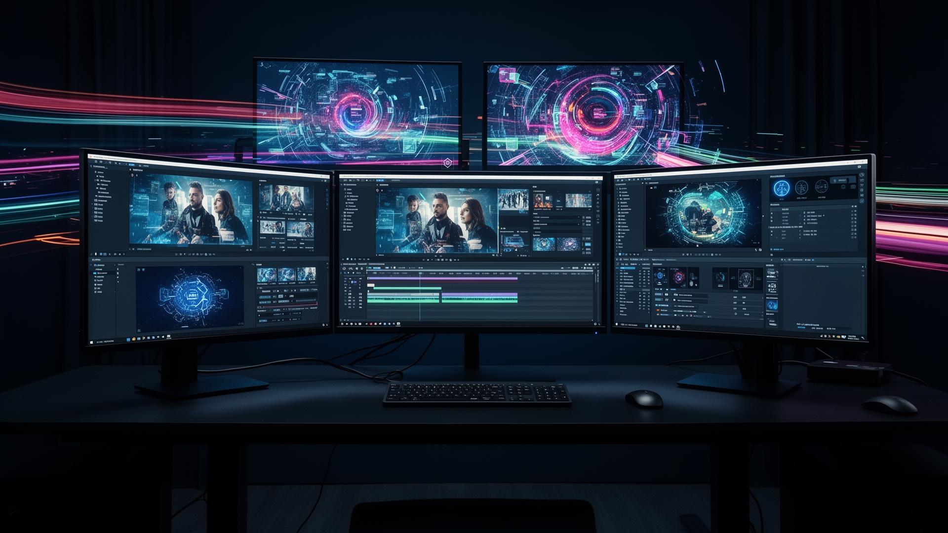 Professional video production environment with artificial intelligence technology